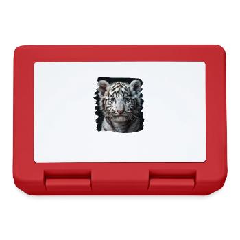 Tigre blanc Weiße Tigre Weißer Tigre - Boîte à goûter - rouge - Devant