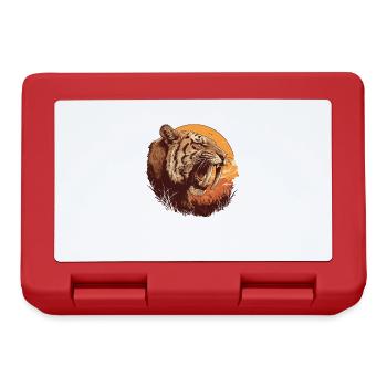 Saber-Toothed Tiger Sabertooth Tiger - Lunchbox - red - Front