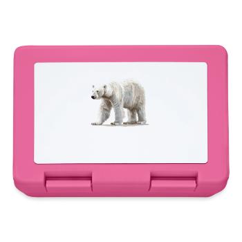 Polar Bear Eisbären Eisbär - Brotdose - Pink - Vorne