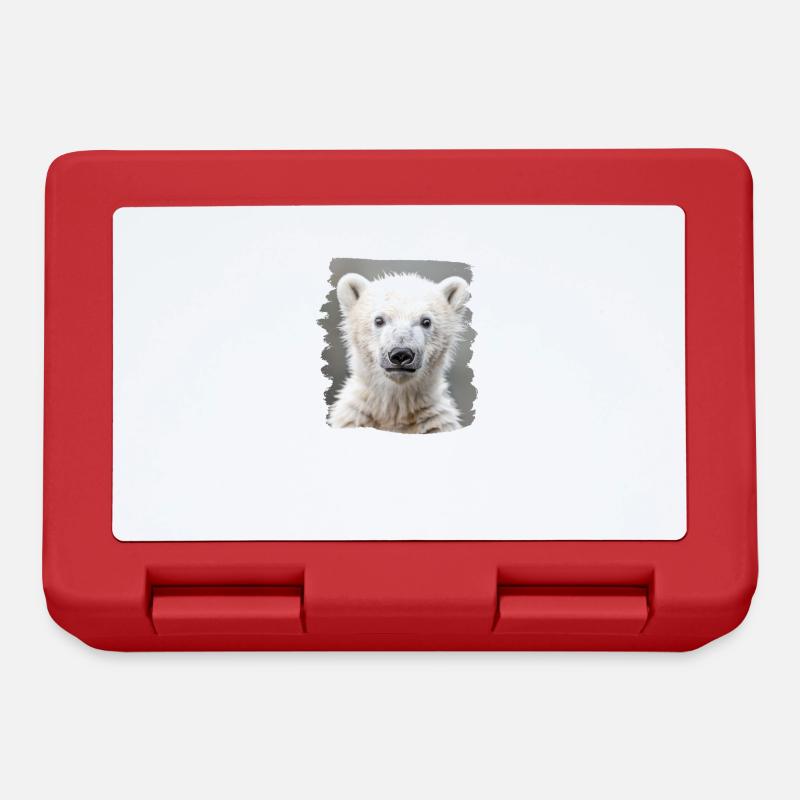 Polar Bear Eisbären Eisbär - Brotdose - Rot