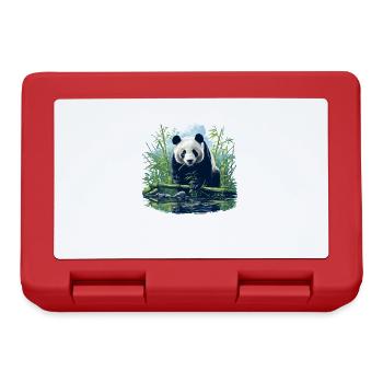 Panda géant Pandas Große Pandas Großer Panda - Boîte à goûter - rouge - Devant