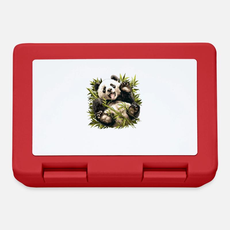 Panda géant Pandas Große Pandas Großer Panda - Boîte à goûter - rouge