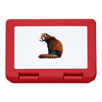 Red Panda Kleine Pandas Kleiner Roter Panda - Brotdose - Rot - Vorne