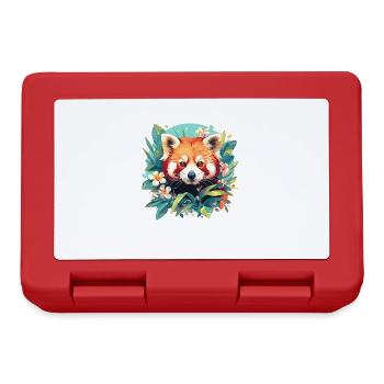 Red Panda Kleine Pandas Kleiner Roter Panda - Brotdose - Rot - Vorne