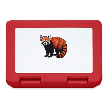Red Panda Kleine Pandas Kleiner Roter Panda - Brotdose - Rot - Vorne