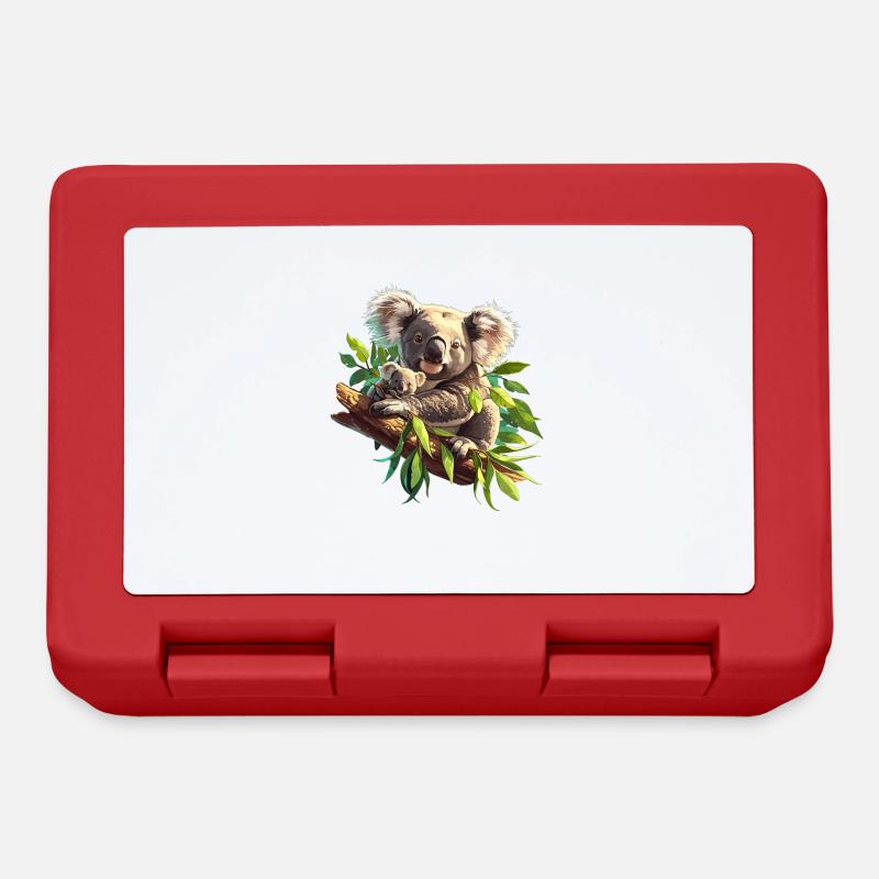 Koalas Koala - Boîte à goûter - rouge