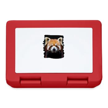 Red Panda Kleine Pandas Kleiner Roter Panda - Brotdose - Rot - Vorne