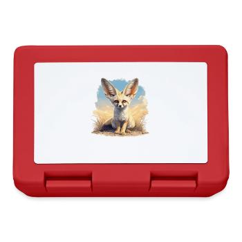 Fennec Renard Fenneks Fennek - Boîte à goûter - rouge - Devant