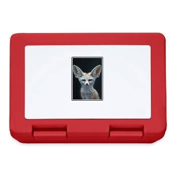 Fennec Fox Fenneks Fennek - Lunchbox - red - Front