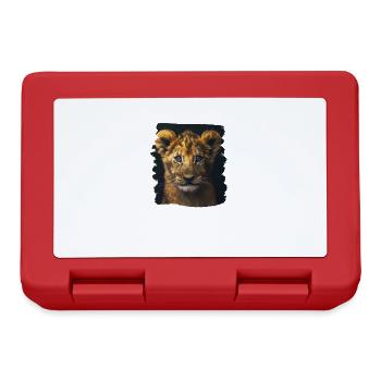 Lion Löwen Löwe - Brotdose - Rot - Vorne