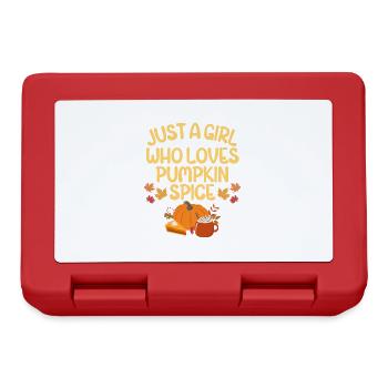 Juste une fille qui aime les épices de citrouille, l’automne adorable - Boîte à goûter - rouge - Devant