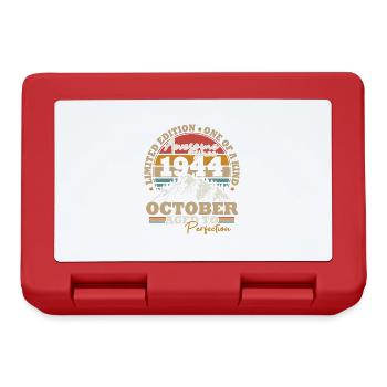 October 1944 Vintage Retro Birthday Gift - Lunchbox - red - Front