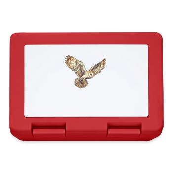 Barn Owl Schleiereulen Schleiereule - Lunchbox - red - Front
