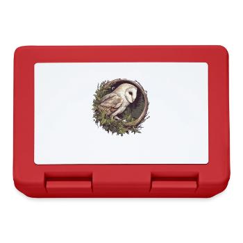 Barn Owl Schleiereulen Schleiereule - Lunchbox - red - Front