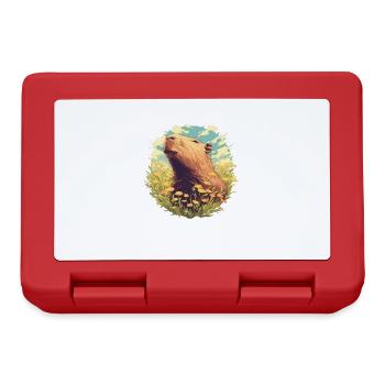 Capybaras Capybara - Boîte à goûter - rouge - Devant