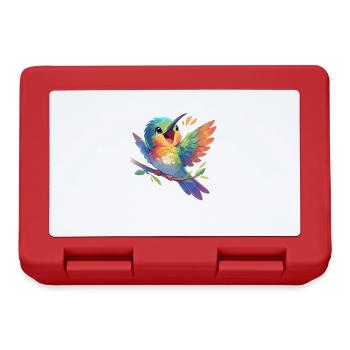 Hummingbird Kolibris Kolibri - Brotdose - Rot - Vorne