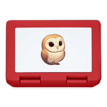 Barn Owl Schleiereulen Schleiereule - Lunchbox - red - Front