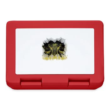 mystical, forest, deer, deer, red deer, nature, roebuck - Lunchbox - red - Front