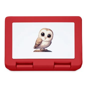 Barn Owl Schleiereulen Schleiereule - Lunchbox - red - Front