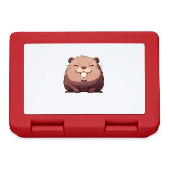 Beaver Bieber - Brotdose - Rot - Vorne