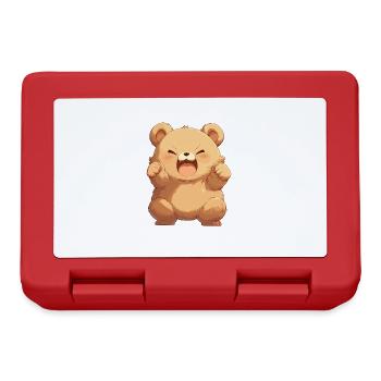 Bear Bären Bär - Brotdose - Rot - Vorne