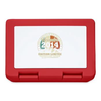Vintage November 2014 Vintage Anniversary Gift - Lunchbox - red - Front