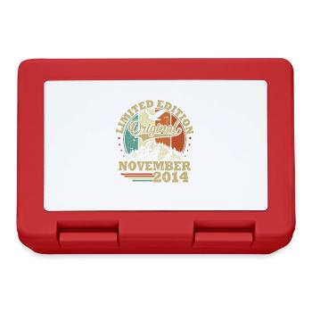 Original November 2014 Vintage Birthday Gift - Lunchbox - red - Front