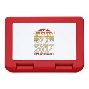 Vintage November 2014 Vintage Birthday Gift - Lunchbox - red - Front