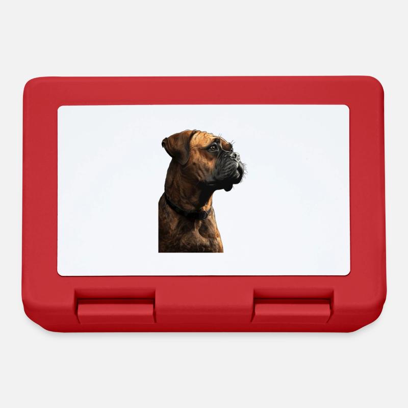 Bullmastiff - Brotdose - Rot
