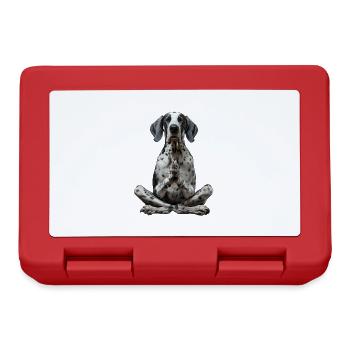 Dogue allemand - Boîte à goûter - rouge - Devant