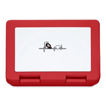 Panda - Boîte à goûter - rouge - Devant