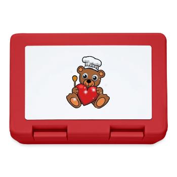 Teddy Bear Cook Cooks Cook - Lunchbox - red - Front