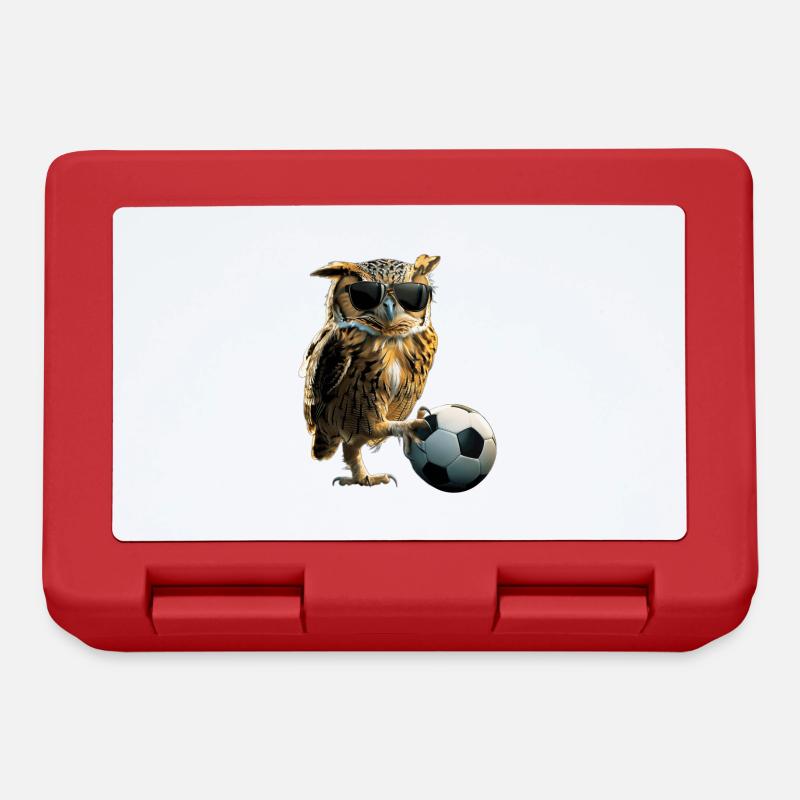 Hibou - Boîte à goûter - rouge