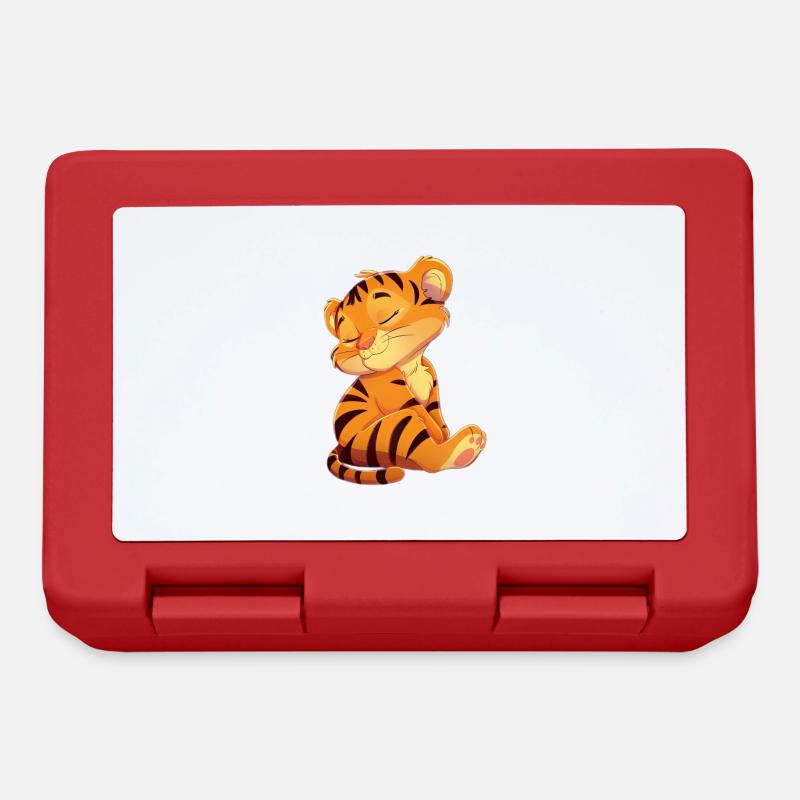 Tigre - Boîte à goûter - rouge