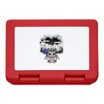 Halloween Bat Tyrol Beauty Flowers Child - Lunchbox - red - Front