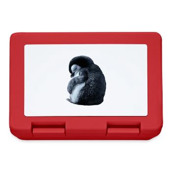 Pingouin - Boîte à goûter - rouge - Devant