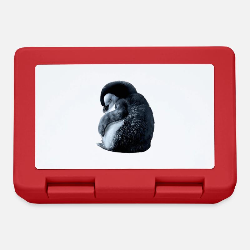 Pinguin - Brotdose - Rot