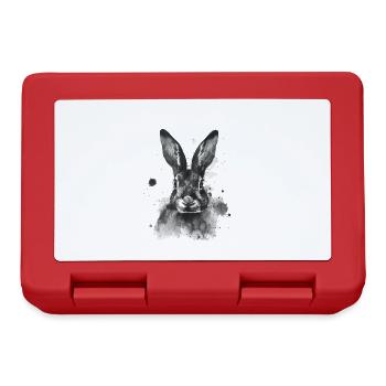Lapin - Boîte à goûter - rouge - Devant