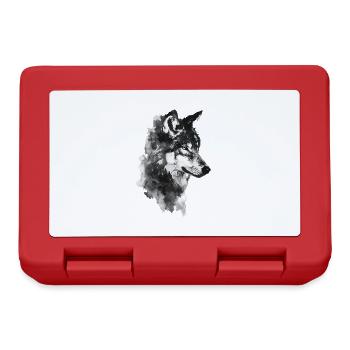 Wolf - Brotdose - Rot - Vorne