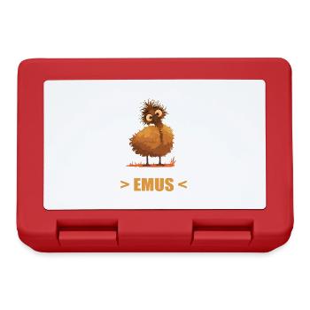 Emus Emu - Lunchbox - red - Front