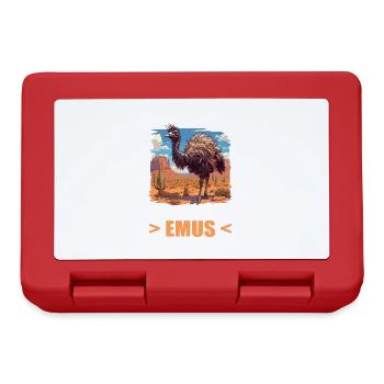 Emus Emu - Lunchbox - red - Front