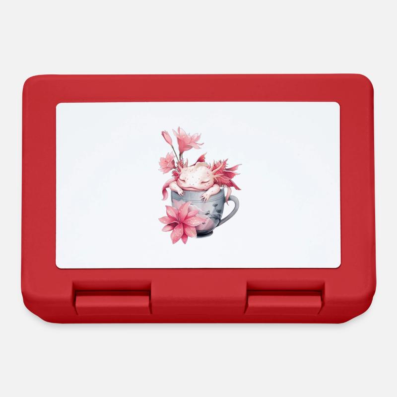 Axolotl - Boîte à goûter - rouge