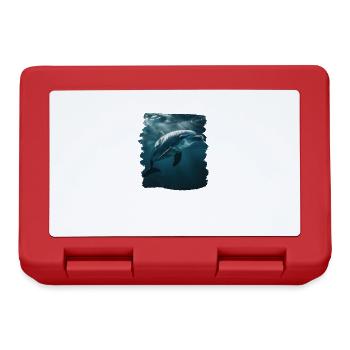 Dolphin Dolphins Dolphin - Lunchbox - red - Front