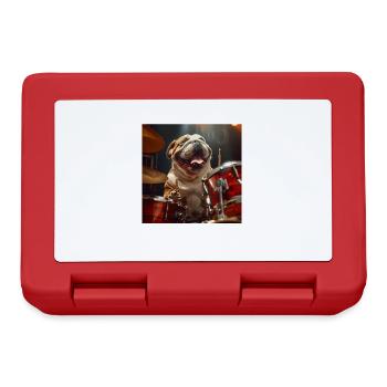 Chien - Boîte à goûter - rouge - Devant