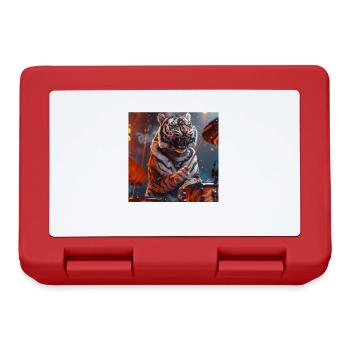 Tigre - Boîte à goûter - rouge - Devant