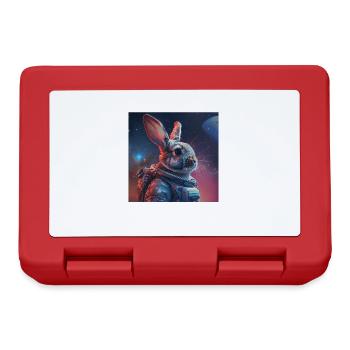 Lapin - Boîte à goûter - rouge - Devant