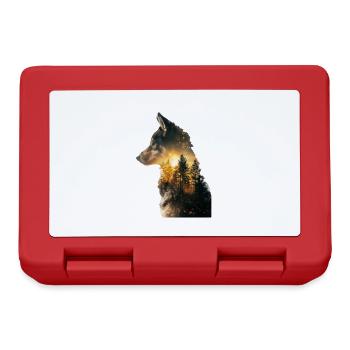 Shiba Inu - Brotdose - Rot - Vorne