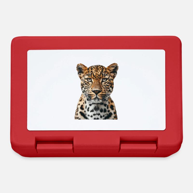 Leopard - Brotdose - Rot