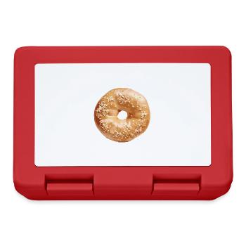 Bagel Lover Art Bagels - Brotdose - Rot - Vorne