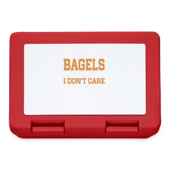 Bagel Lover Art Bagels - Brotdose - Rot - Vorne
